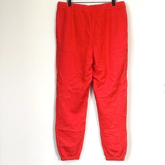 NWT MATE the Label Organic Red Fleece Relaxed Pocket Sweatpants - 1X - Picture 9 of 9